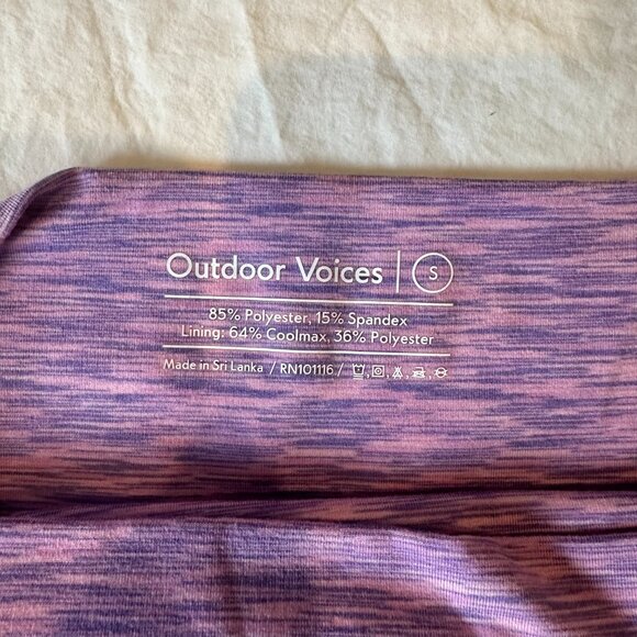 Outdoor Voices Biker Shorts Flow 7” Short S Hyacinth - Picture 5 of 5